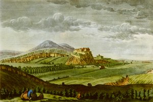 Edinburgh vanuit het Westen, in de Tijd van David Hume