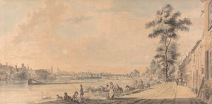 Eton College vanuit het Zuiden door Paul Sandby