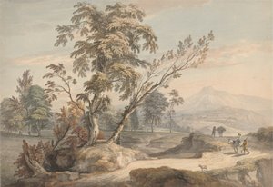 Italiaans landschap met reizigers nr. 2