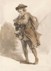 Londense kreten: Een man met een fles door Paul Sandby