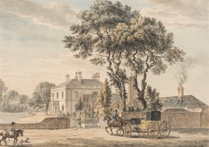 Noordoostelijk Uitzicht op het Huis van Sir John Elvil op Englefield Green bij Egham in Surrey