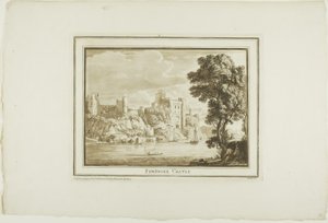Pembroke Castle, uit Twaalf Zichten in Aquatinta van Tekeningen ter Plaatse Gemaakt in Zuid-Wales