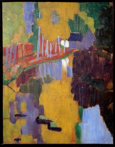 De talisman, het liefdesbos aven door Paul Sérusier