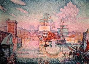 Ingang van de haven van Marseille, 1911 door Paul Signac