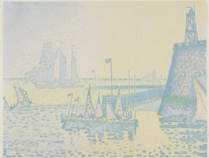Avond door Paul Signac