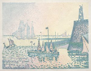 Avond, De Steiger in Vlissingen door Paul Signac