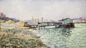 De Seine bij de Jardin des Plantes, 1884 door Paul Signac