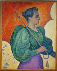 De vrouw met de parasol door Paul Signac