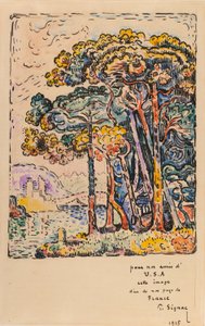 Landschap door Paul Signac