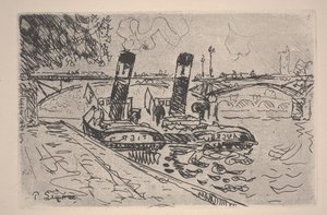 Le Pont des Arts door Paul Signac