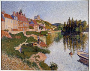 Les Andelys, de oever door Paul Signac