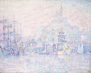 Marseille, La Bonne Mère, ochtendmist, 1907