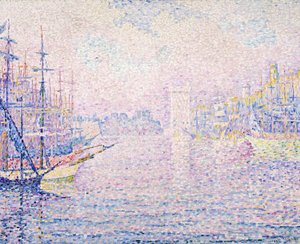 Haven van Marseille, ochtendmist, 1906 door Paul Signac