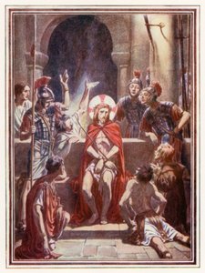 Doornenkroon (kleurenlitho) door Paul Vincent Woodroffe