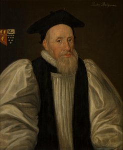 Portret van John Bridgeman, Bisschop van Chester door Paul van (attr.to) Somer