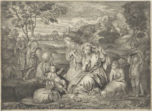 Mozes in het biezen mandje door Paul van Somer (II)