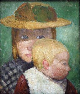 Kinderen in de zon, c.1903 (tempera op karton)