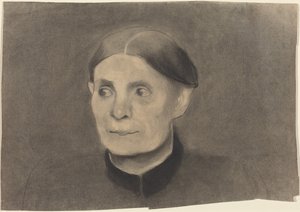 Portret van een vrouw door Paula Modersohn-Becker