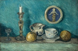 Stilleven met de della Robbia Putto, ca. 1905 door Paula Modersohn Becker
