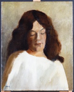 Jonge vrouw met los haar, ca. 1897
