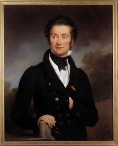 Portret van de schrijver Charles Nodier (1780-1844) door Paulin Jean Baptiste Guerin