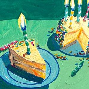 Feestelijke stukjes taart