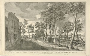 Gezicht op de Zuidwest-Binnensingel (Zuidwal) te Den Haag