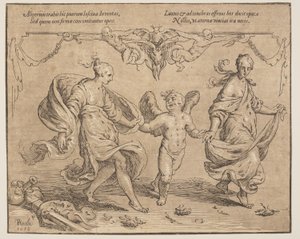 Cupido met jeugd en luxe door Paulus Moreelse