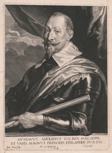 Gustavus Adolphus D.G.Rex Svec.Goth; et Vand, Magnus Princeps Finlandiæ Dux, Etc. door Paulus Pontius