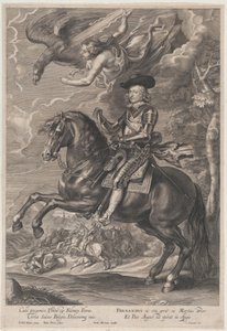Portret van Kardinaal-Infant Ferdinand van Oostenrijk te Paard door Paulus Pontius