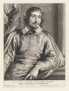 Portret van Cesare Alessandro Scaglia door Paulus Pontius