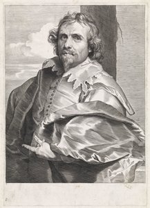 Portret van de schilder Daniël Mijtens (I) door Paulus Pontius