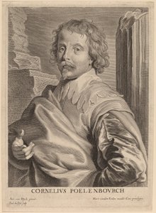 Cornelis van Poelenburgh door Paulus Pontius after Sir Anthony van Dyck