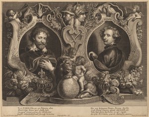 Rubens en van Dyck, een Dubbelportret