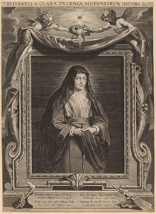 Isabella Clara Eugenia, Infanta van Spanje door Paulus Pontius, after Sir Peter Paul Rubens