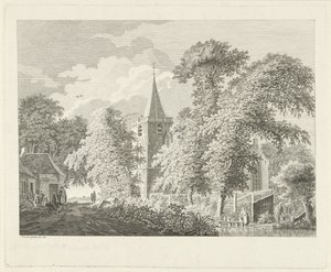 Dorpsgezicht te Maartensdijk, 1753