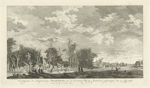 Ruïne van de kruitfabriek Sollenburg na de ontploffing op 14 augustus 1758