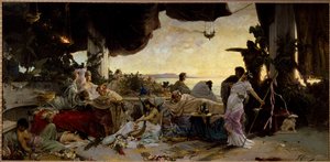 Romeinse orgie door Pavel Alexandrovich Svedomsky