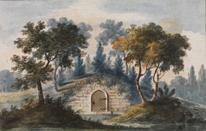 Graf van Generaal Washington in Mount Vernon Kopie na Gravure in The Port Folio..., 1811-ca.1813