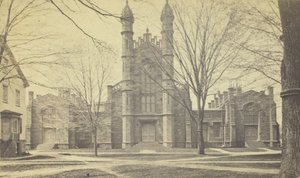 Bibliotheek, Yale University, 19e eeuw door Peck Brothers