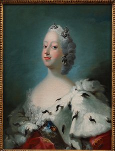 Portret van Louise van Groot-Brittannië, koningin van Denemarken door Peder Als