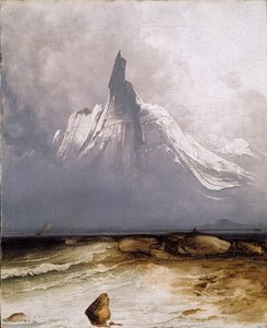 Stetind in mist door Peder Balke