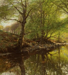 P. Mönsted, Bosbeek in de Lente
