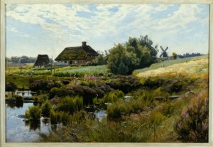 Zomerdag op het platteland door Peder Monsted