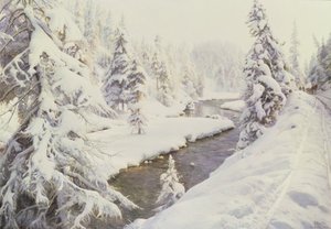 Winterlandschap, St. Moritz
