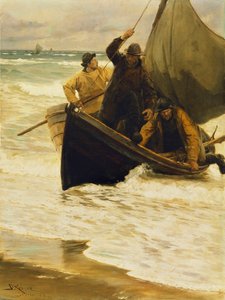 Visser keert terug naar huis, Skagen, 1885