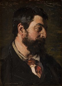 Portret van de Franse schilder Alfred Guillou door Peder Severin Krøyer