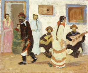 Creoolse Dans; Baile Criollo door Pedro Figari