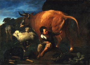 Herderjongen en koe, late 17e eeuw