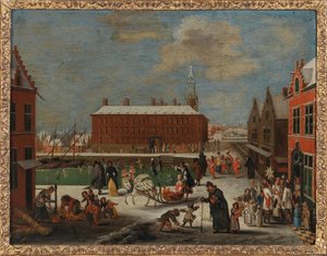 Winter in een stad door Peeter Gysels